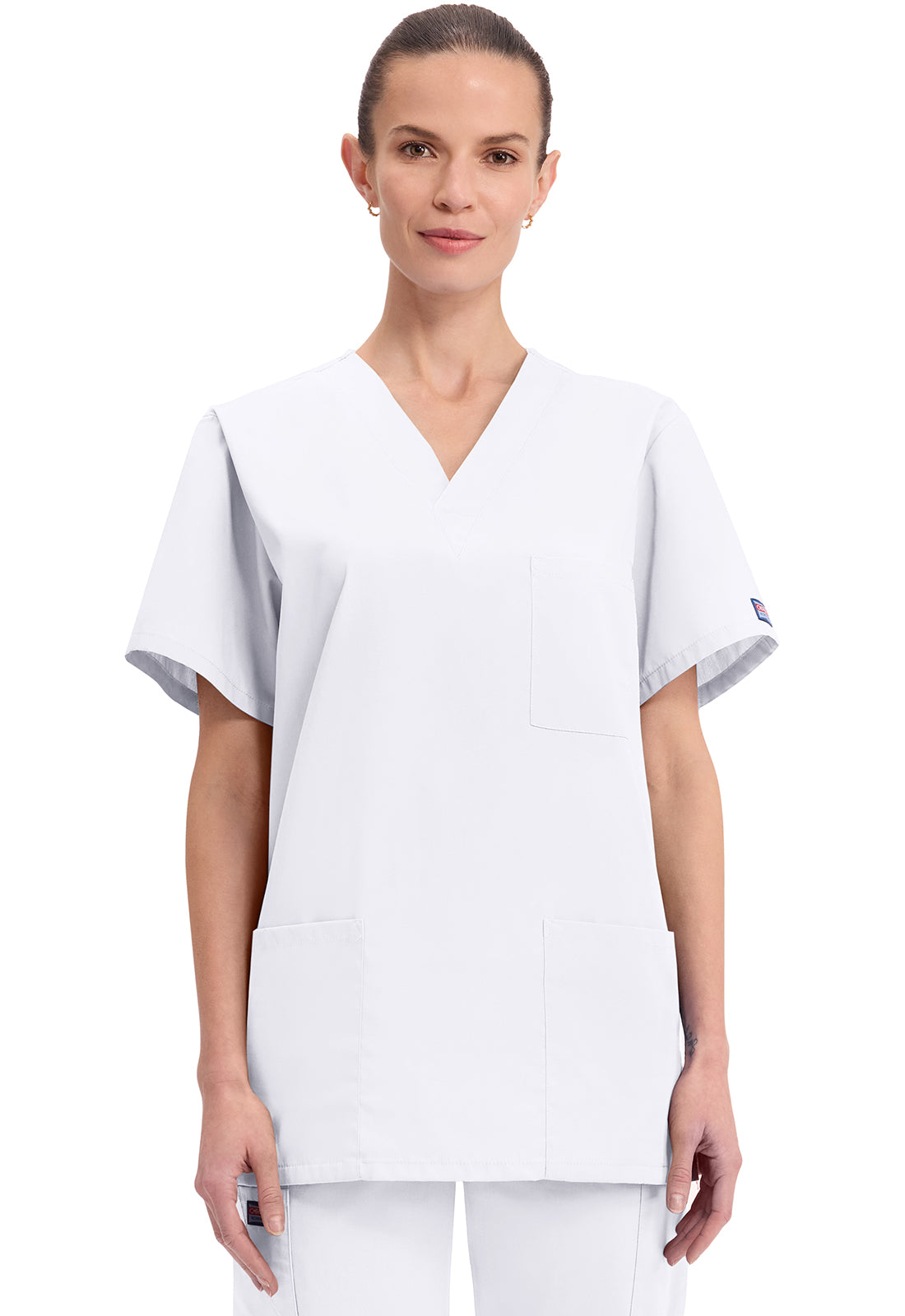 Cherokee WorkWear Unisex V-Neck Top 4876