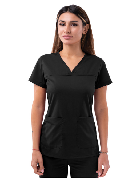 ADAR Sweetheart V-Neck Scrub Top (Without Zipper) P4210