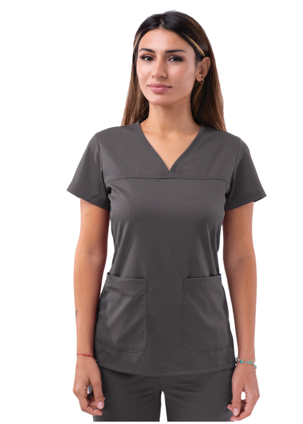 ADAR Sweetheart V-Neck Scrub Top (Without Zipper) P4210
