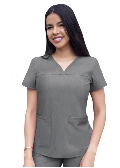 ADAR Sweetheart V-Neck Scrub Top (Without Zipper) P4210