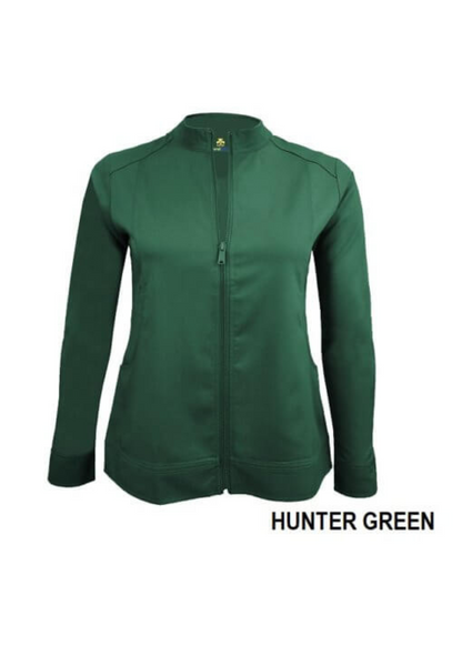 WOMEN’S ULTRA SOFT FRONT ZIP WARM-UP SCRUB JACKET