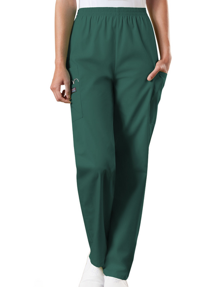 Cherokee WorkWear Women's Natural Rise Tapered Pull-On Cargo Pant 4200