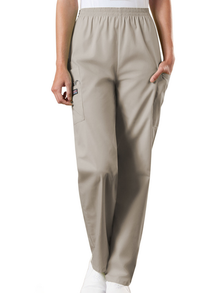 Cherokee WorkWear Women's Natural Rise Tapered Pull-On Cargo Pant 4200