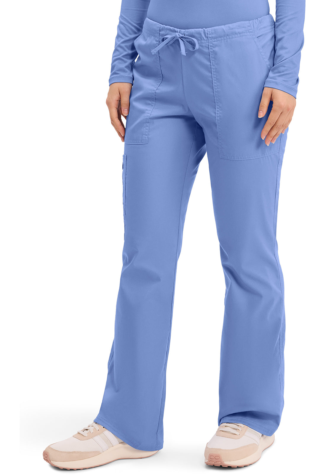 Cherokee Mid Rise Drawstring Cargo Pant WW Core Stretch 4044