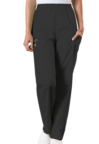 Cherokee WorkWear Women's Natural Rise Tapered Pull-On Cargo Pant 4200
