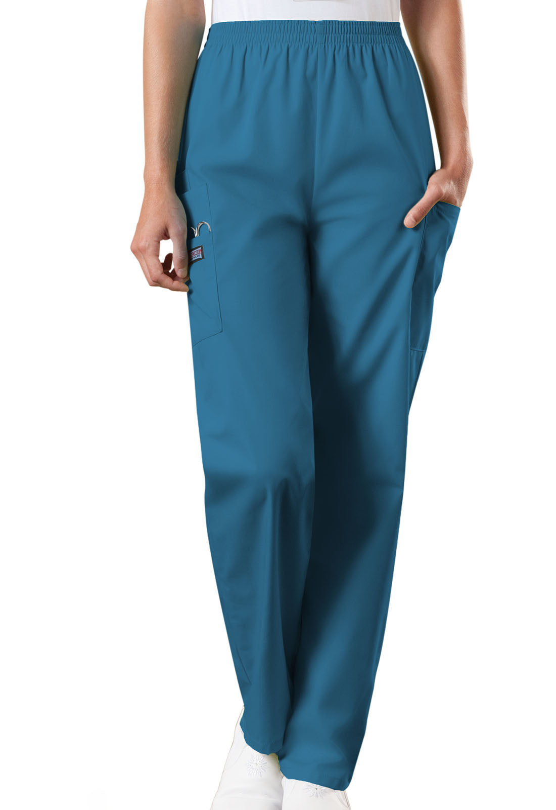 Cherokee WorkWear Women's Natural Rise Tapered Pull-On Cargo Pant 4200