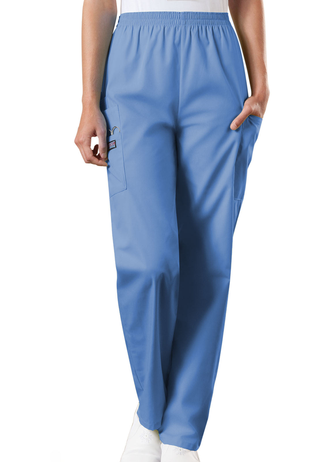 Cherokee WorkWear Women's Natural Rise Tapered Pull-On Cargo Pant 4200