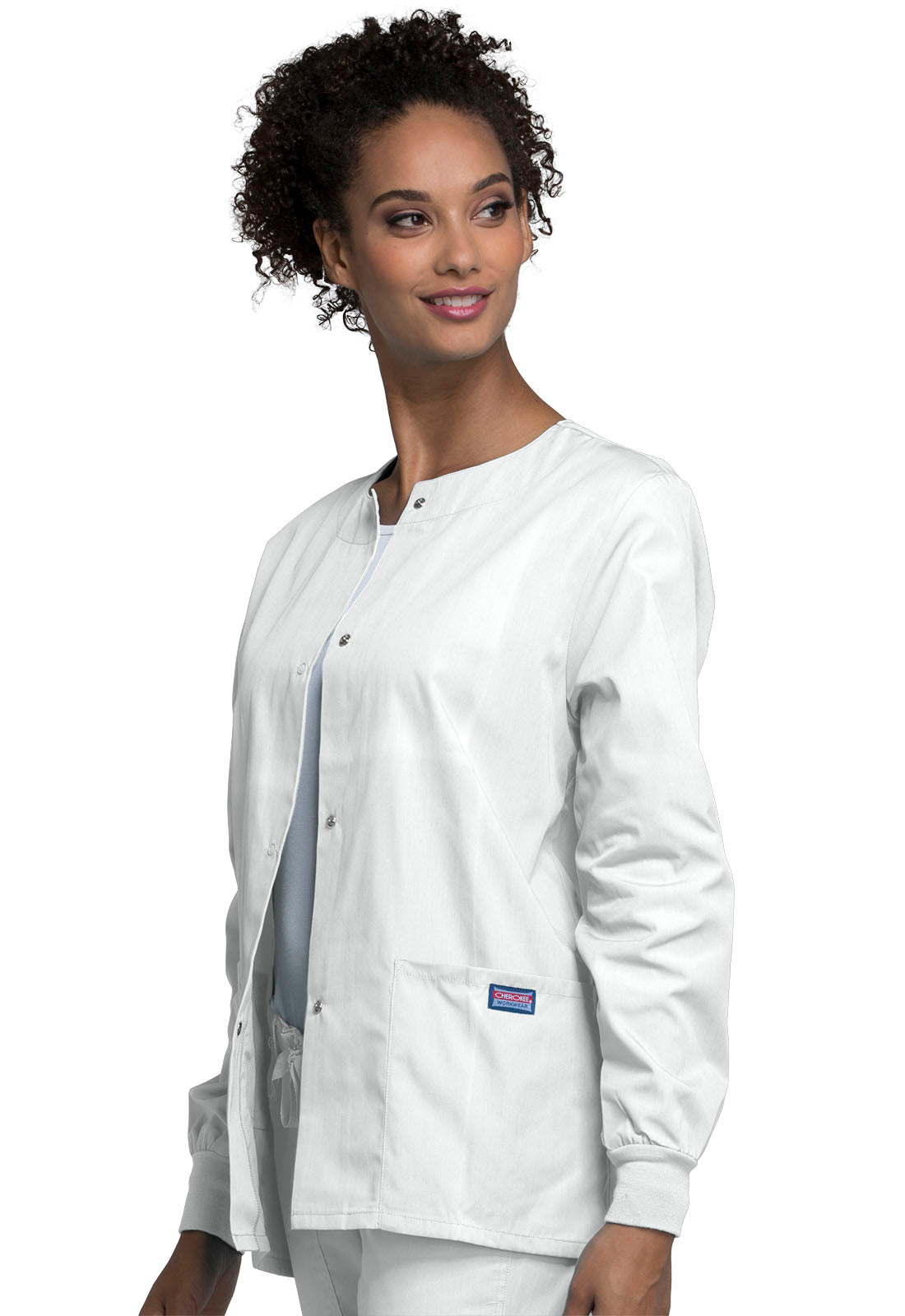 Cherokee WW Originals  Snap Front Warm-Up Jacket  STYLE 4350