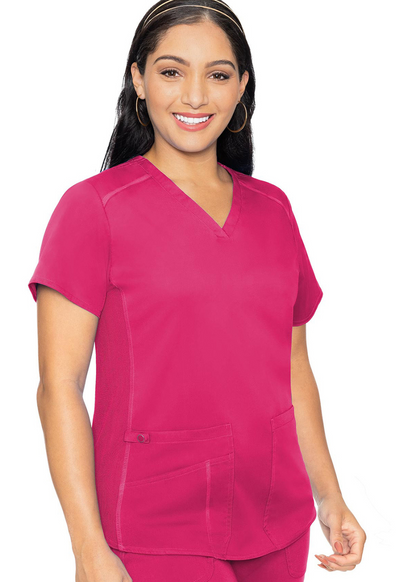 Med Couture V-Neck Shirttail Top #7459 ( pair with cargo pant 7739)