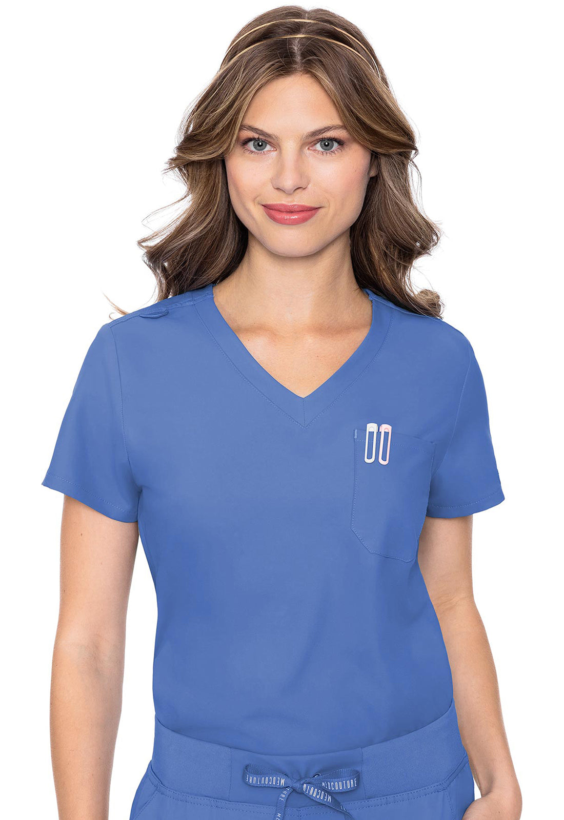 MedCouture One Pocket Tuck-In Top, MC Insight  MC2432 ( paired w/ MC2711)
