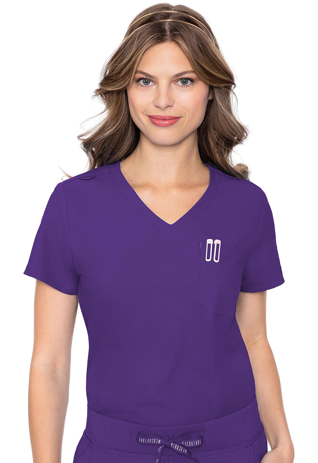 MedCouture One Pocket Tuck-In Top, MC Insight  MC2432 ( paired w/ MC2711)