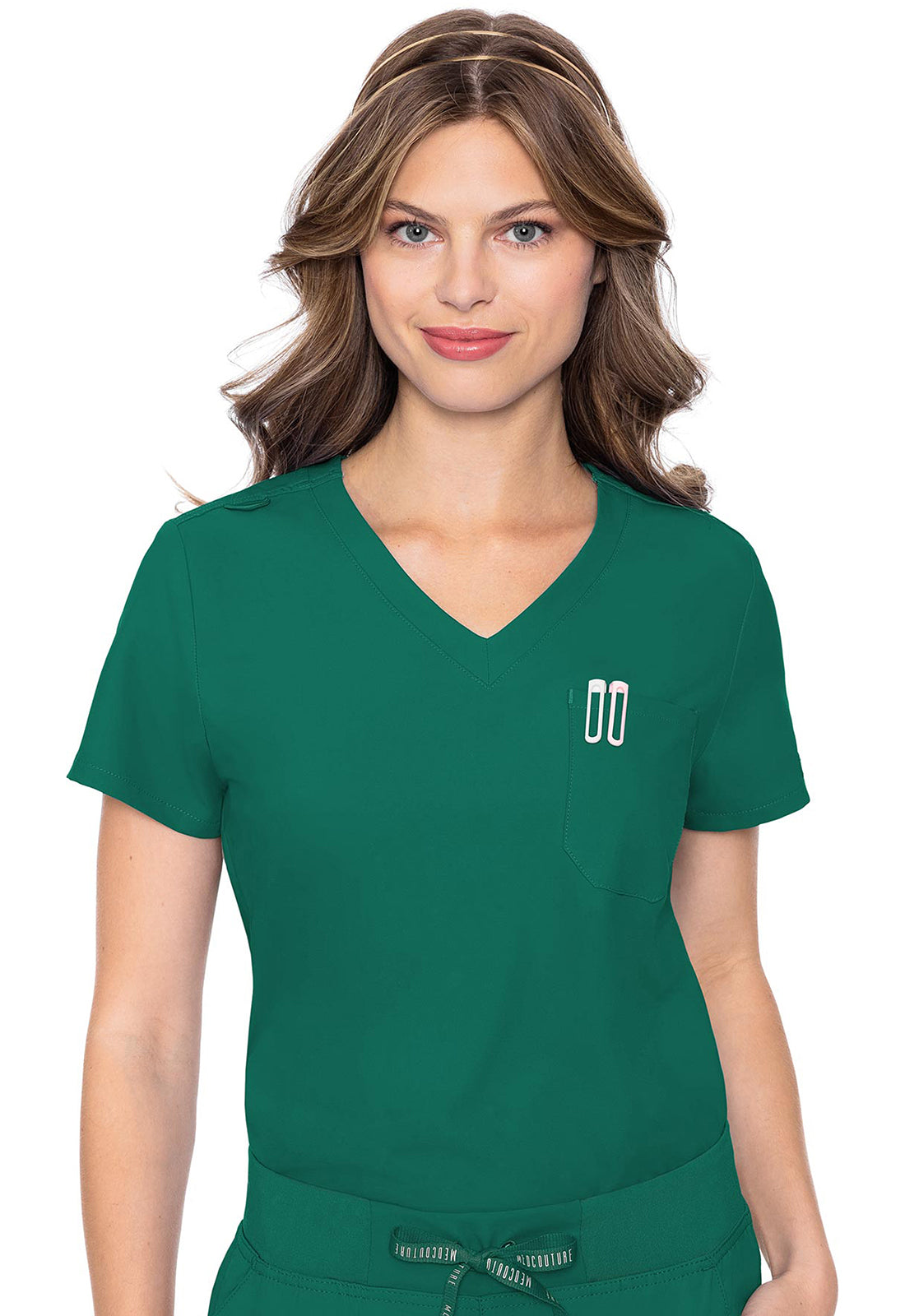 MedCouture One Pocket Tuck-In Top, MC Insight  MC2432 ( paired w/ MC2711)