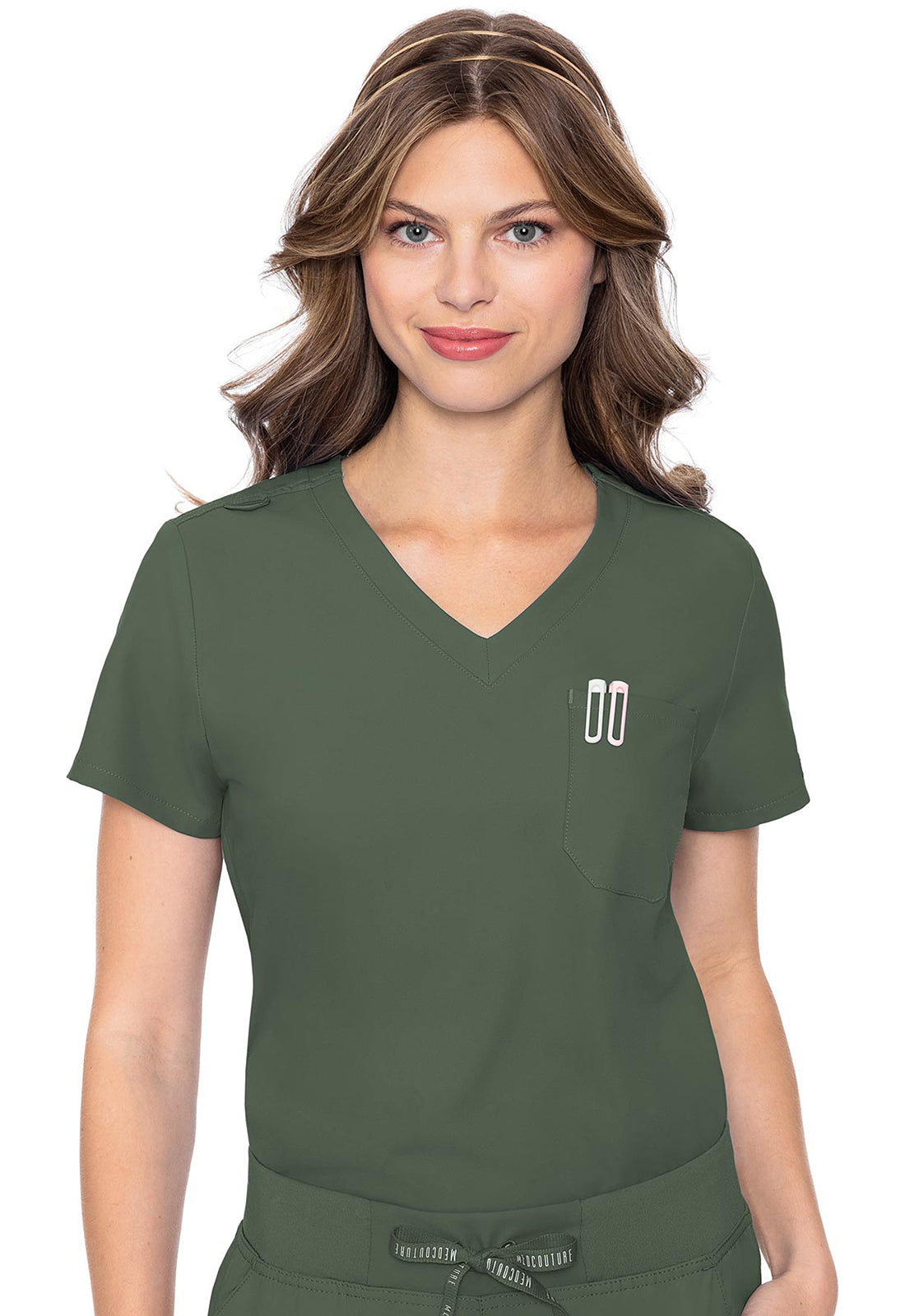 MedCouture One Pocket Tuck-In Top, MC Insight  MC2432 ( paired w/ MC2711)