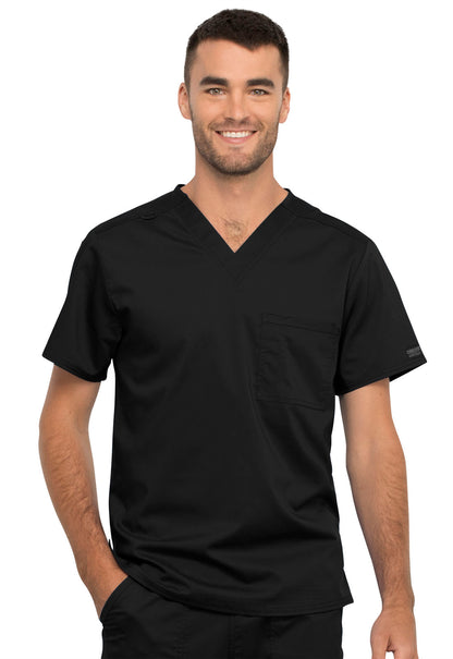 Cherokee WW Revolution Unisex 1 Pocket Tuckable V-Neck Top WW625