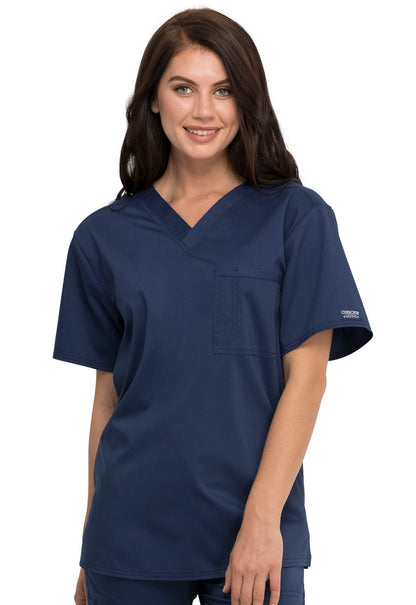 Cherokee WW Revolution Unisex 1 Pocket Tuckable V-Neck Top WW625