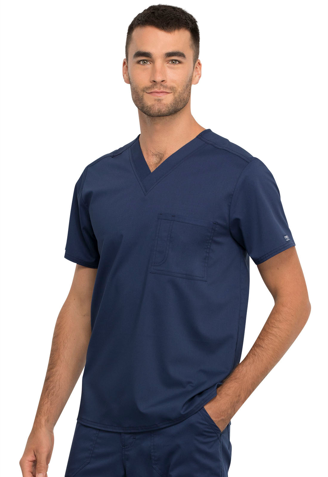 Cherokee WW Revolution Unisex 1 Pocket Tuckable V-Neck Top WW625