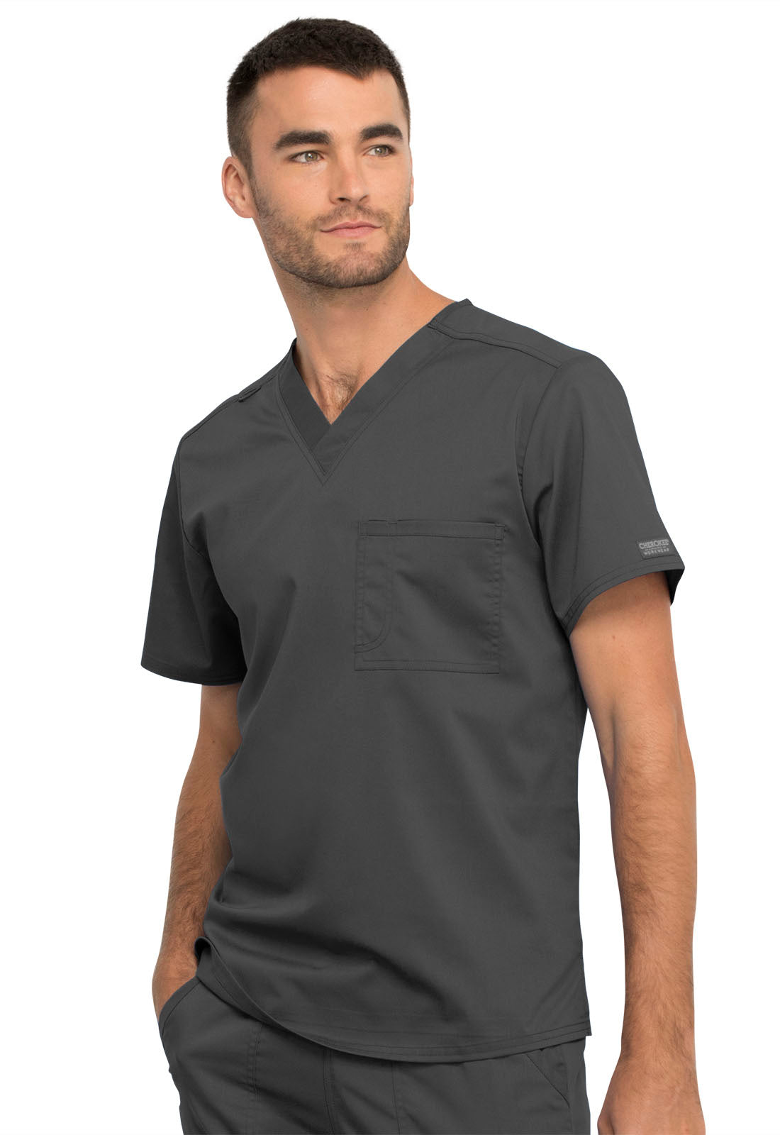 Cherokee WW Revolution Unisex 1 Pocket Tuckable V-Neck Top WW625