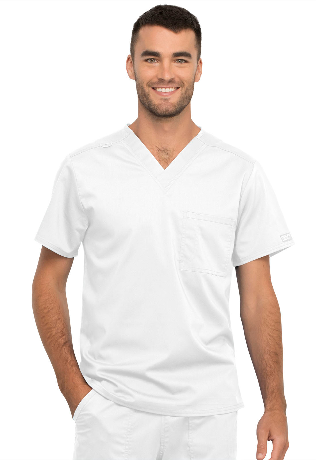 Cherokee WW Revolution Unisex 1 Pocket Tuckable V-Neck Top WW625